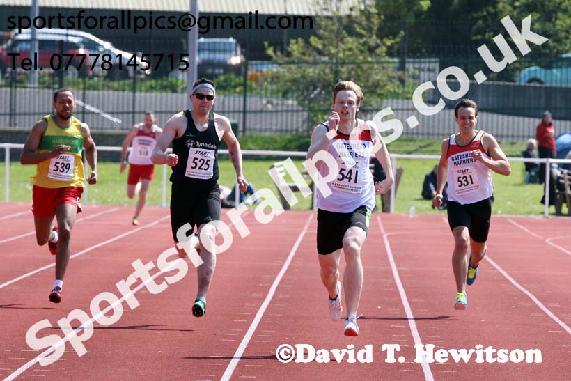 Senior mens 400 metres, 2019 North Eastern Track and Field Champs., Middlesbrough. Photo:  David T. Hewitson/Sports for All Pics